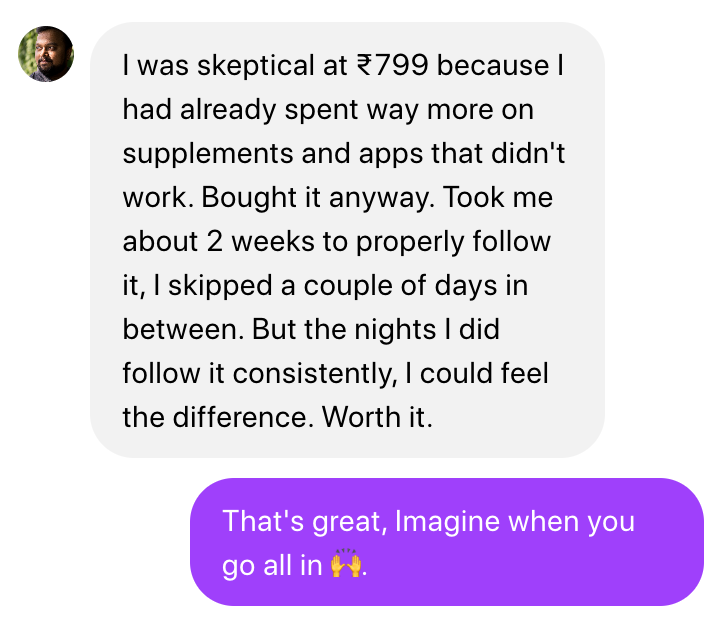 testimonial text